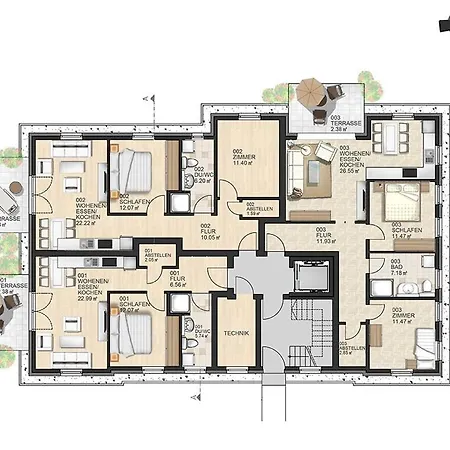 Lejlighed Haus Muschelsucher, Birkenstrasse 7a, App 2 *