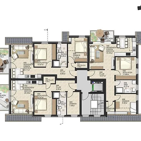 Haus Muschelsucher, Birkenstrasse 7a, App 2 Lejlighed Zingst